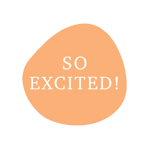 So Excited Orange Sticker