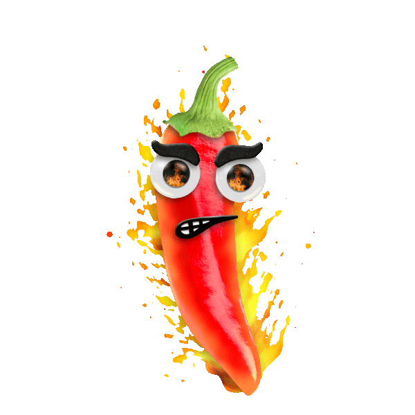 Angry Chili Pepper Sticker by Chris Timmons for iOS & Android GIPHY