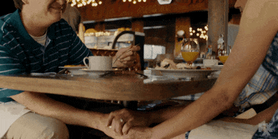 love story holding hands GIF by You're The Worst 