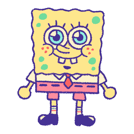 Happy Spongebob Squarepants Sticker