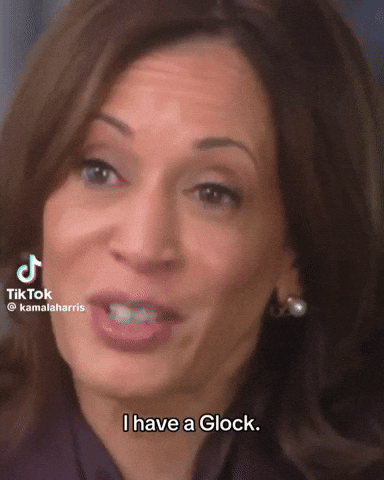 Kamala Harris Gun GIF