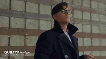 suspicious look back at it GIF by GuiltyParty