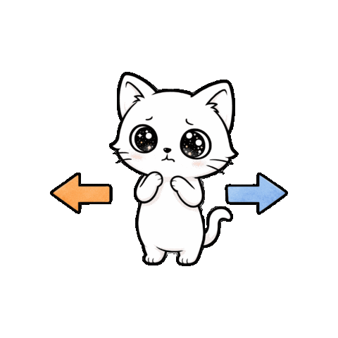Cat Choose Sticker