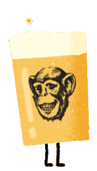 El Mono Sticker by EL MONO BANDIDO