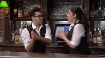 High Five Dan Levy GIF by Saturday Night Live