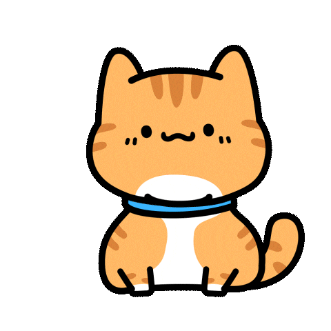 I Love You Cat Sticker by Lord Tofu Animation
