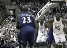 Fake out michael jordan GIF by NBA