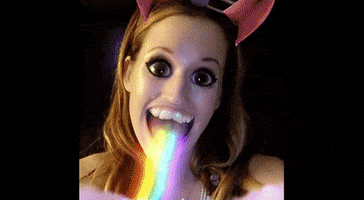scary rainbow GIF by Ingrid Michaelson 