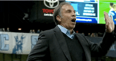 bruce arena talk to the hand GIF by LA Galaxy
