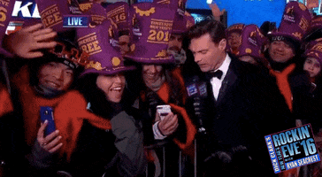 Ryan Seacrest Selfie GIF by New Year's Rockin' Eve