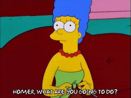 worrying marge simpson GIF