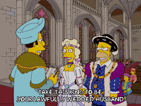 Homer Simpson Wedding GIF Find & Share on GIPHY