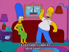 homer simpson dancing GIF