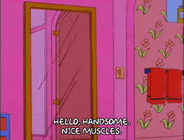 Season 9 Muscles GIF by The Simpsons