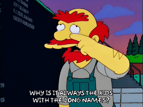 Willie le jardinier dans Les Simpson qui se demande pourquoi est-ce que c'est toujours les gamins avec les noms les plus long qui font des conneries