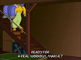 carrying marge simpson GIF