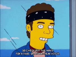the simpsons navy GIF