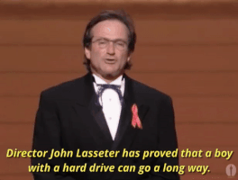 Robin Williams Pixar GIF by The Academy Awards