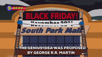 black friday banner GIF by South Park 