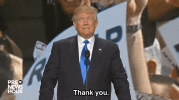 Donald Trump Thank You GIF by Election 2016