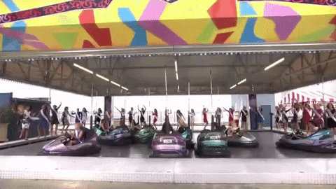 Bumper Cars GIF by Miss America - Find & Share on GIPHY