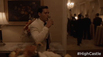 Season 2 Drinking GIF by The Man in the High Castle