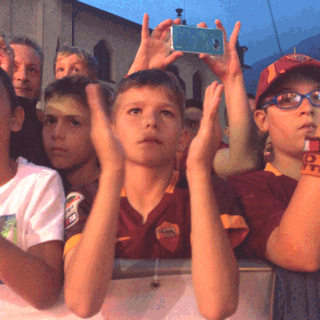 nervous fan GIF by AS Roma