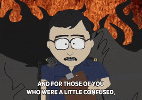 confused hell director GIF by South Park