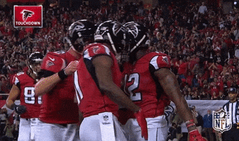 atlanta falcons shaking hands GIF by NFL