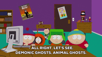eric cartman ghosts GIF by South Park 