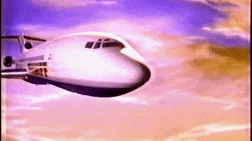 a braniff airplane flying across the screen talking GIF by South Park 
