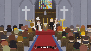 excited wedding GIF by South Park 