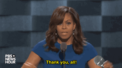 michelle obama mic drop GIF by Election 2016