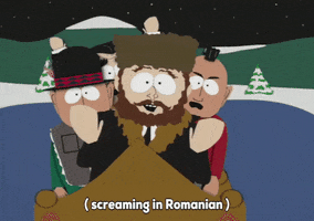 scared romanians GIF by South Park 