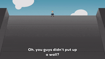 wall talking GIF by South Park 