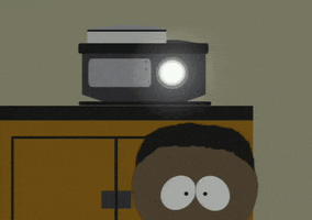 token black projection GIF by South Park 