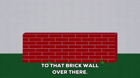 talking a brick wall GIF by South Park