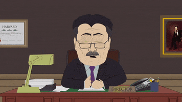 surprised desk GIF by South Park 