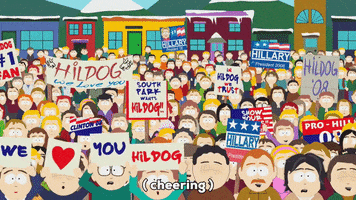 crowd signs GIF by South Park 