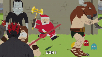 santa clause battle GIF by South Park 