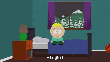 butters stotch sleeping GIF by South Park 