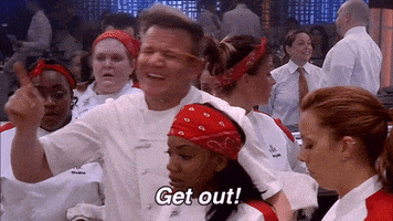 get out GIF by Hell's Kitchen