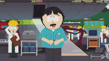 surprise run away GIF by South Park 