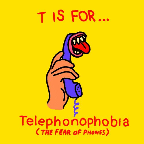 Telephonophobia meme gif