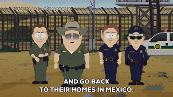 border patrol fence GIF by South Park 