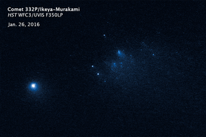 charlesbell comet hubble disintegration 332p GIF