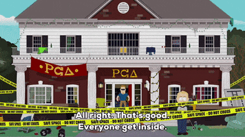 frat house pc GIF by South Park 