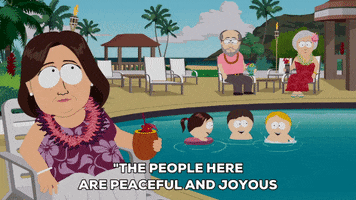 swimming pool cocktail GIF by South Park 