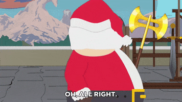 santa claus running GIF by South Park 