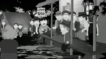black and white guitar GIF by South Park 
